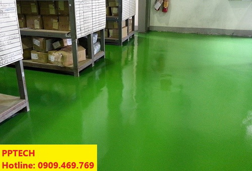 Thi công sơn sàn epoxy