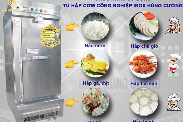 Những tính năng của tủ nấu cơm công nghiệp.