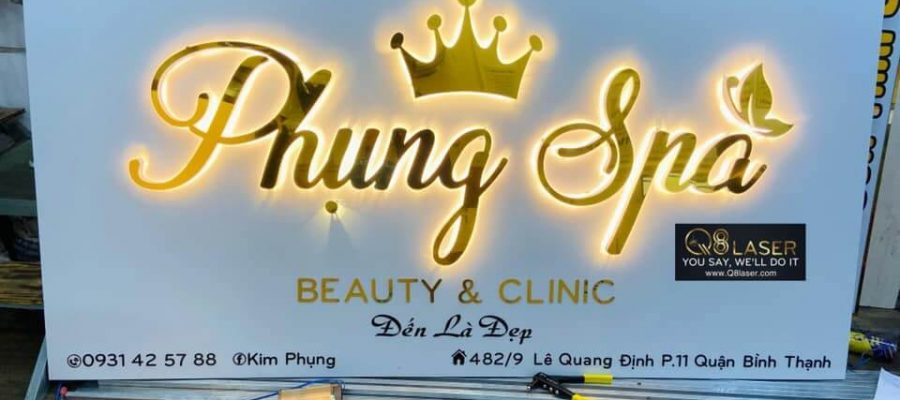 Bảng hiệu Spa sang trọng