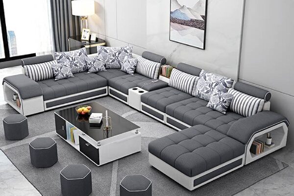 Ghế sofa góc là một lựa chọn tuyệt vời cho các căn hộ có diện tích nhỏ