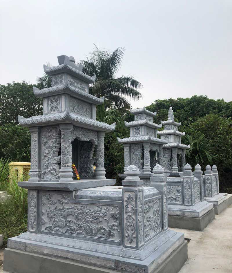 Kiểu mộ ba mái trang trọng
