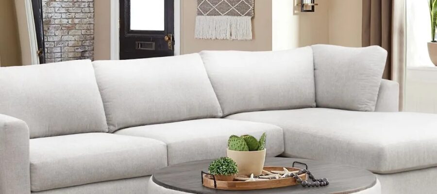 Chọn chân sofa cao vừa phải với phòng khách có trần thấp