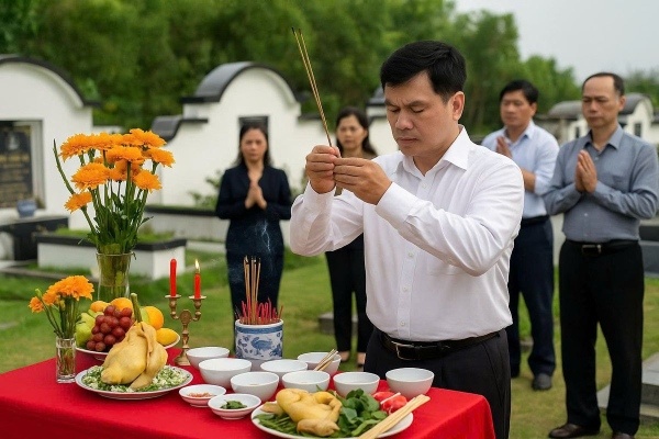Lễ động thổ xây mộ