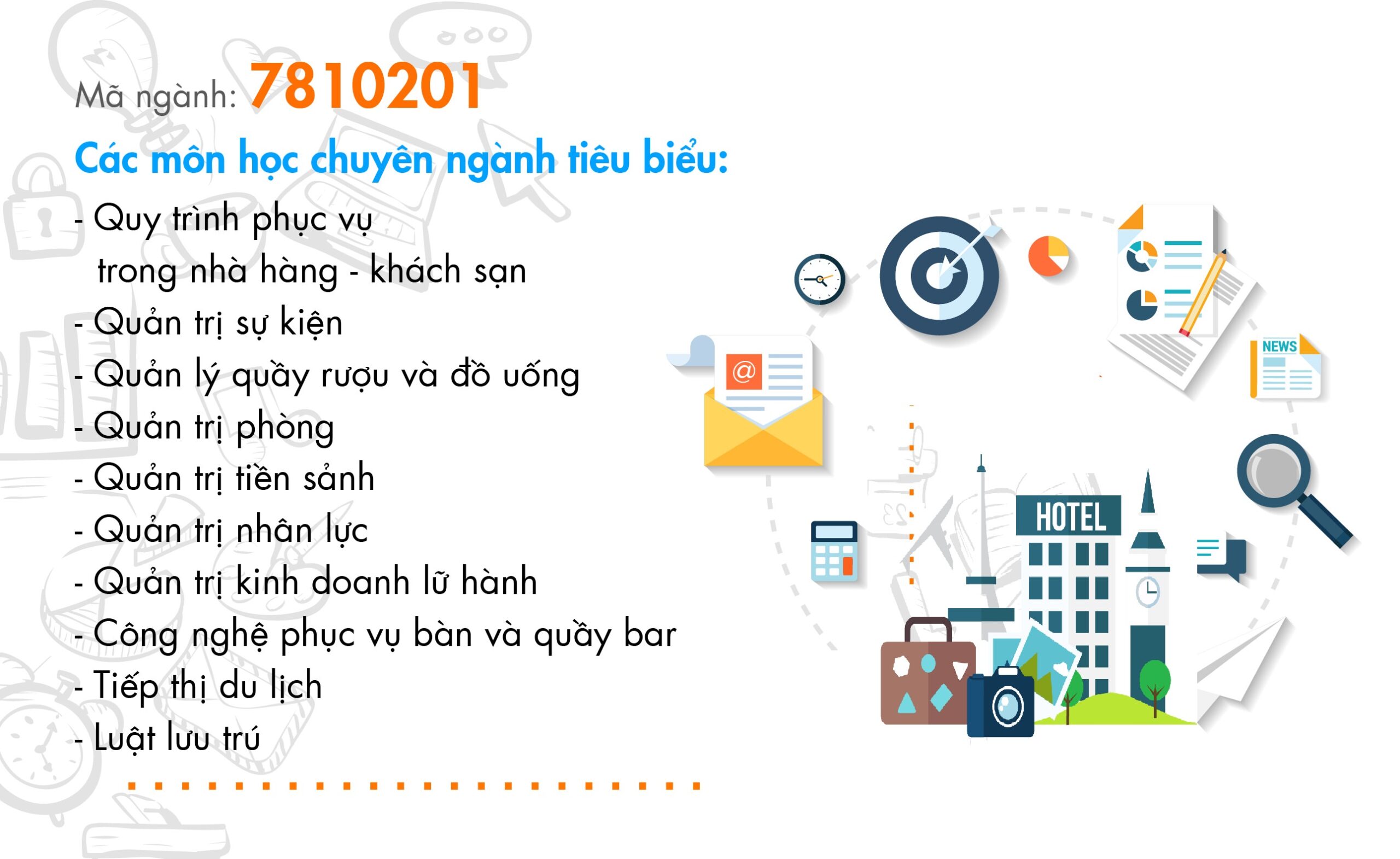 Học ngành quản trị khách sạn gồm những gì?